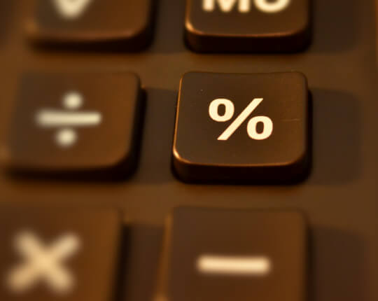 percentage button